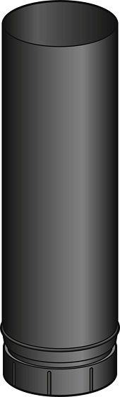 PELLETKACHEL BUIS POUJ. 80MM  50CM ZWART
