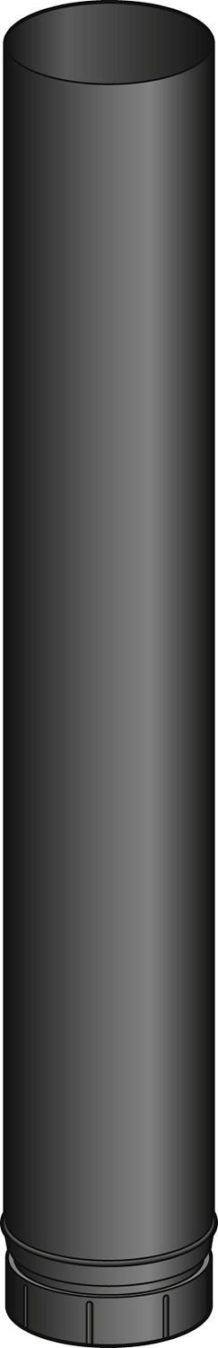 PELLETKACHEL BUIS POUJ.100MM 100CM ZWART
