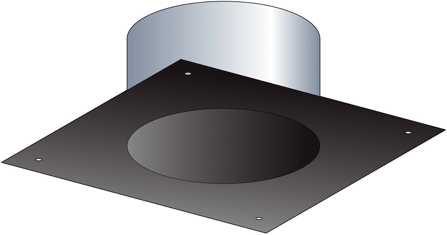 PELLETKACH.AFW.PLAAT 25X25 POUJ. 80MM ZW