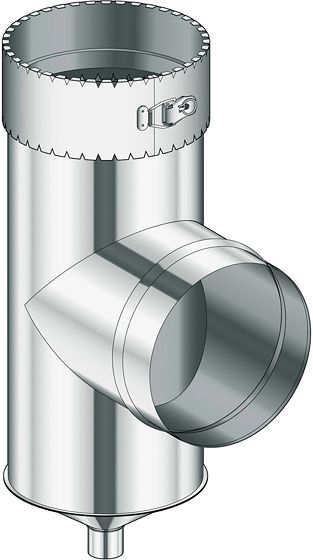 INOX T+BEUGEL 90° COPROFLEX POUJ. 80MM
