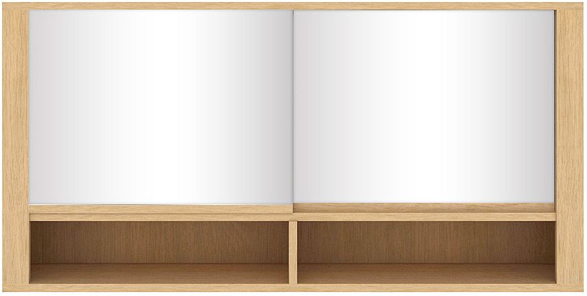 SPIEGELK.ETHN.2 SCHUIFD.140CM EIK