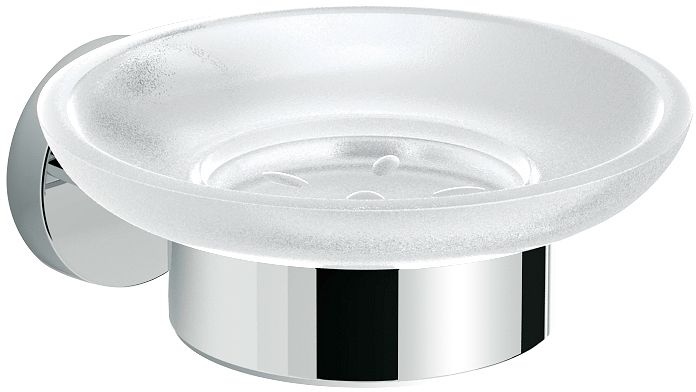 ZEEPSCHAAL+HOUDER HOLD O CHR/MAT GLAS