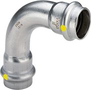 ELLEBOOG 90° FF SANPRESS INOX GAS VIEGA