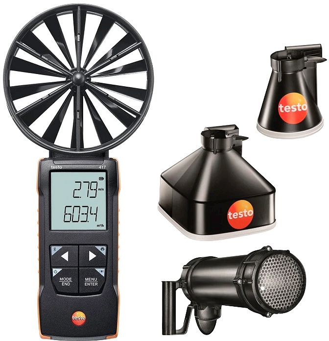 SET APP. MESURE VENTILATION TESTO 417-2