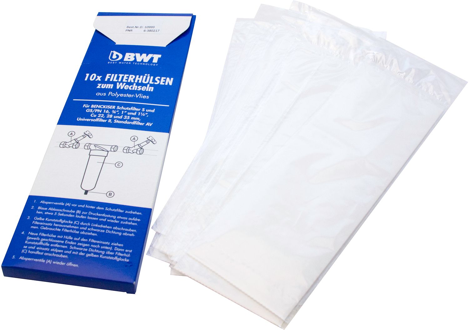 FIL.ZAKJES BWT S.TY I  3/4&quot;-5/4&quot; 10STUKS