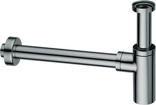 DESIGN SIFON 5/4&quot; ROND INOX LOOK