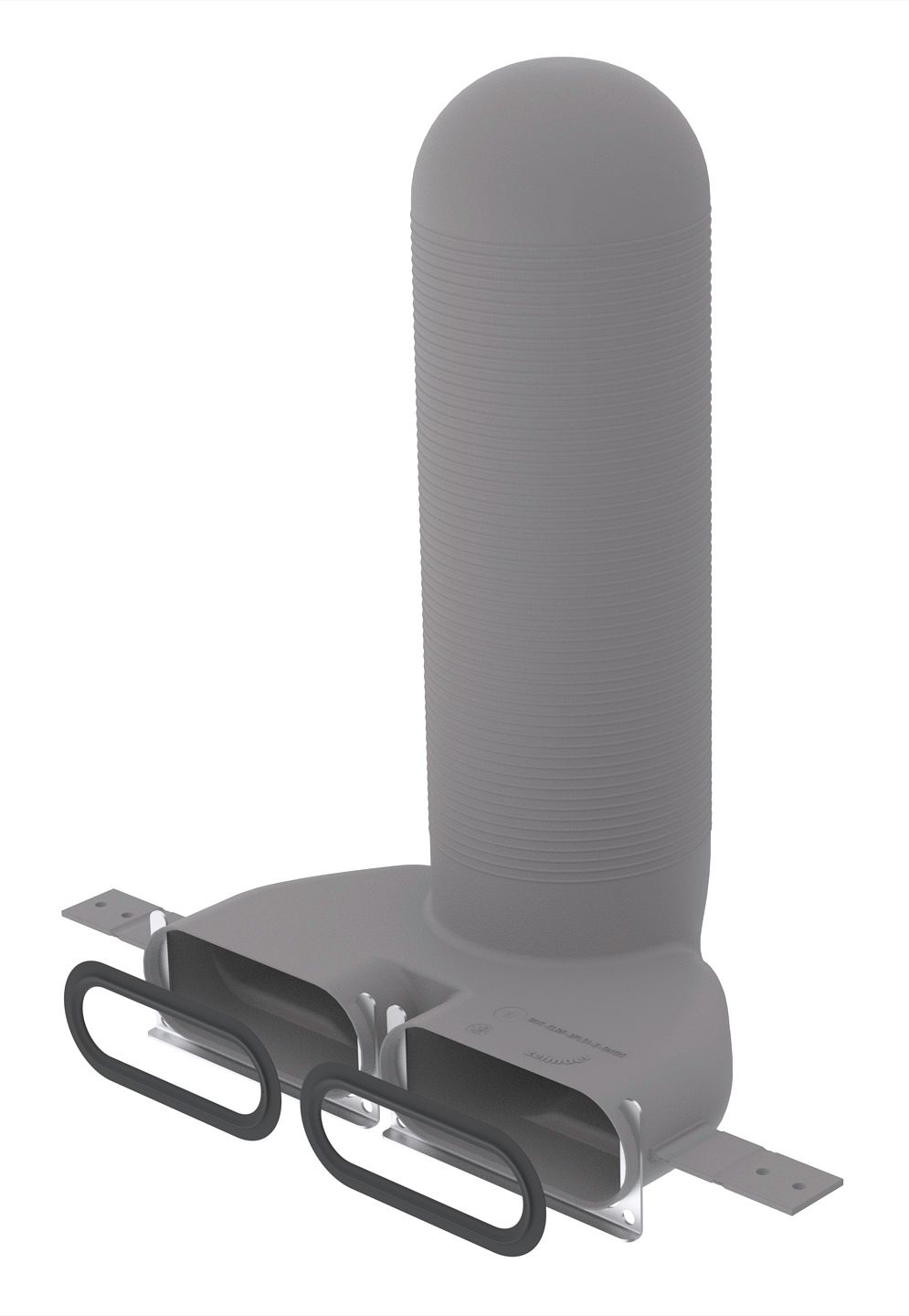 VENTIELAANSL.ST.CLRF DN125 2XFLAT51 90°