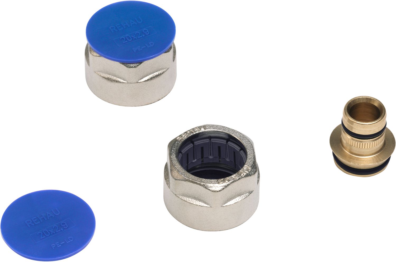 SET EK KOPPELINGEN FLEX REHAU  3/4&quot;F-20M