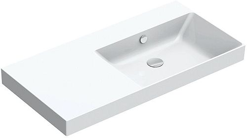 LAVABO ZERO CATALANO 100X50 RECHTS WIT