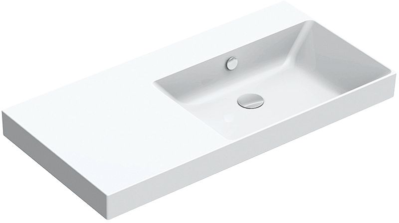 LAVABO ZERO CATALANO 100X50 RECHTS WIT