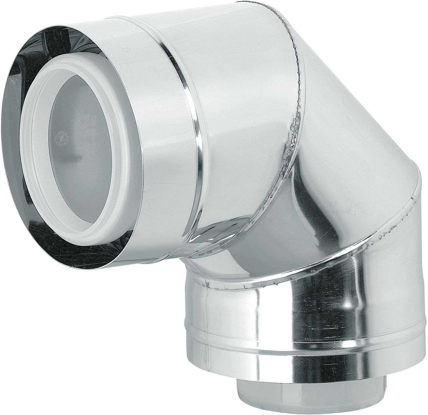 ROLUX CONC.BOCHT 80/125MM 90° INOX/PP