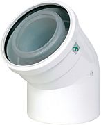 ROLUX CONC.BOCHT 45° 100/150MM MET/PP UB
