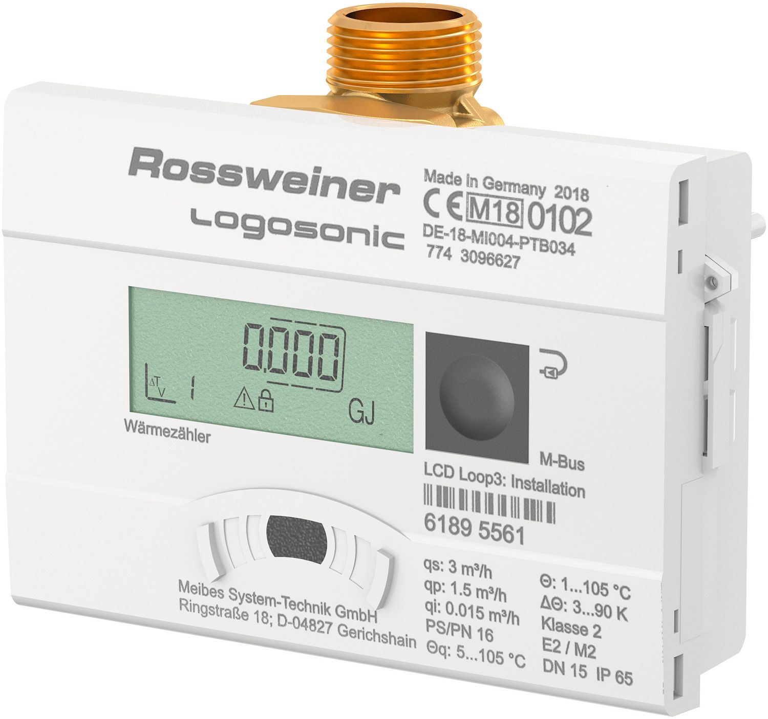 ENERGIEMETER LOGOSONIC DN20-4/4&quot;M 2,5M³/