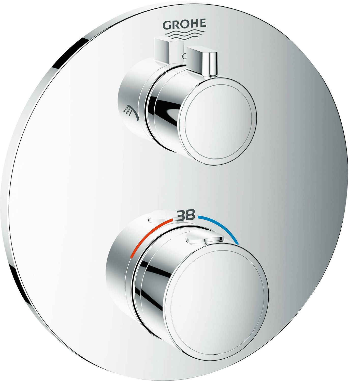 AFWERKS.THERM.+OMSTEL.GROHETH.FG ROND CH