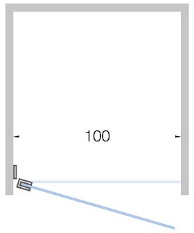 DRAAID.NIS CLOSE TOT 100CM H200 CHR-TML