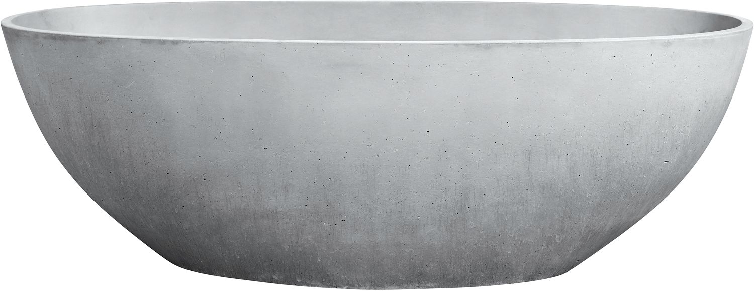 VRIJ.BAD BRIQ OVAL INCL.SIF.180X82 BET/C