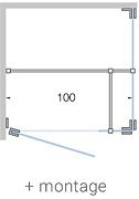 DRAAID.ZIJD. +ZIJP.CLOSE <100CM HLD+MON