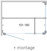 DRAAI.ZIJD +ZIJPNL.CLOSE <180CM HLD+MONT