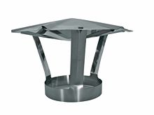 INOX ENKELWANDIGE REGENKAP