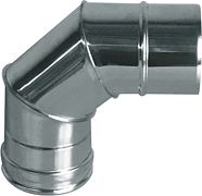 INOX ENKELWANDIGE ELLEBOOG 90°