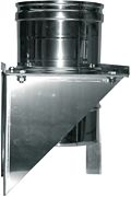 INOX ENKELWANDIGE MUURSTEUN