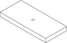 TABLET KERA.MARMER PURO H 10CM +AFVOERG