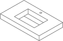 TABL.KM PURO LAV.S H10CM +KRAANGAT