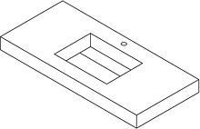 TABL.KM PURO LAV.S CENTR.H10CM +KRAANG