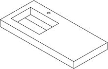 TABL.KM PURO LAV.S LINKS H10CM +KRAANG