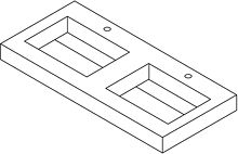 TABL.KM PURO LAV.S DUBBEL H10CM +KRAANG