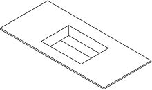 TABL.KM PURO LAV.S CENTR.H1,2CM ZND.KRG