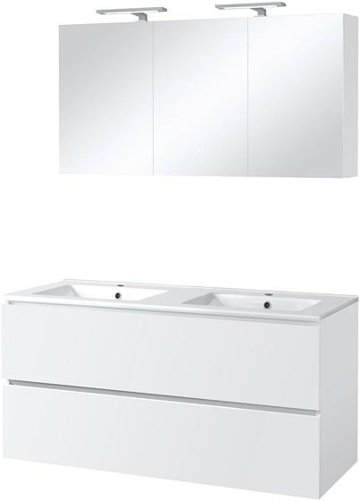MEUBEL ICE DUO SPGLK.+VERL.120CM WIT GL.