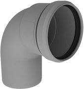 BOCHT 90°+STEUN PP FLEXIBEL FLEX