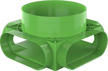 VLOER/PLAFONDPLEN.OVAAL 4XF DUCOFLEX
