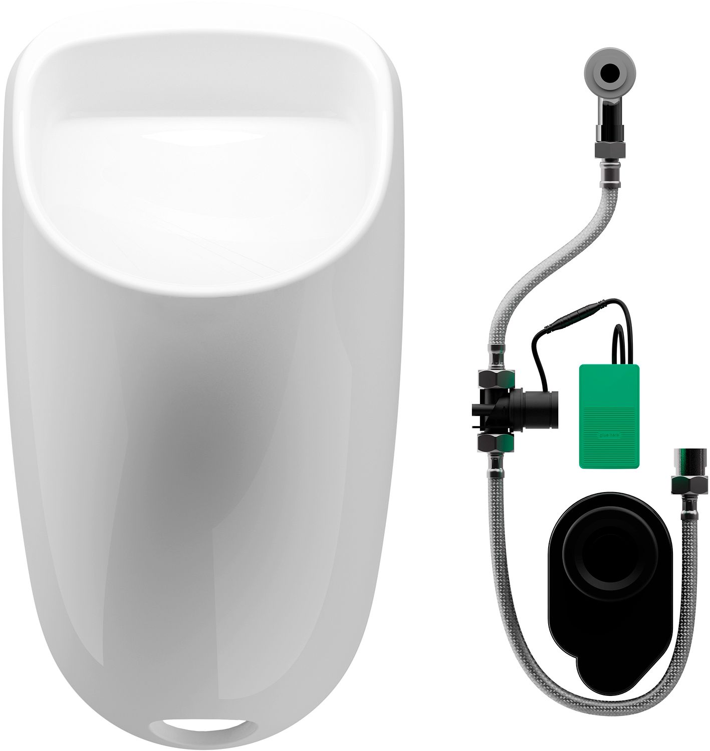 URINOIR U4 MET SIFON IPEE 230V WIT