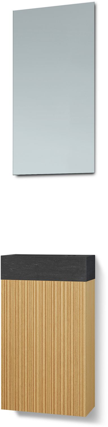 HW.FOREST STONE/1DEUR/SPIEGEL EIK NAT