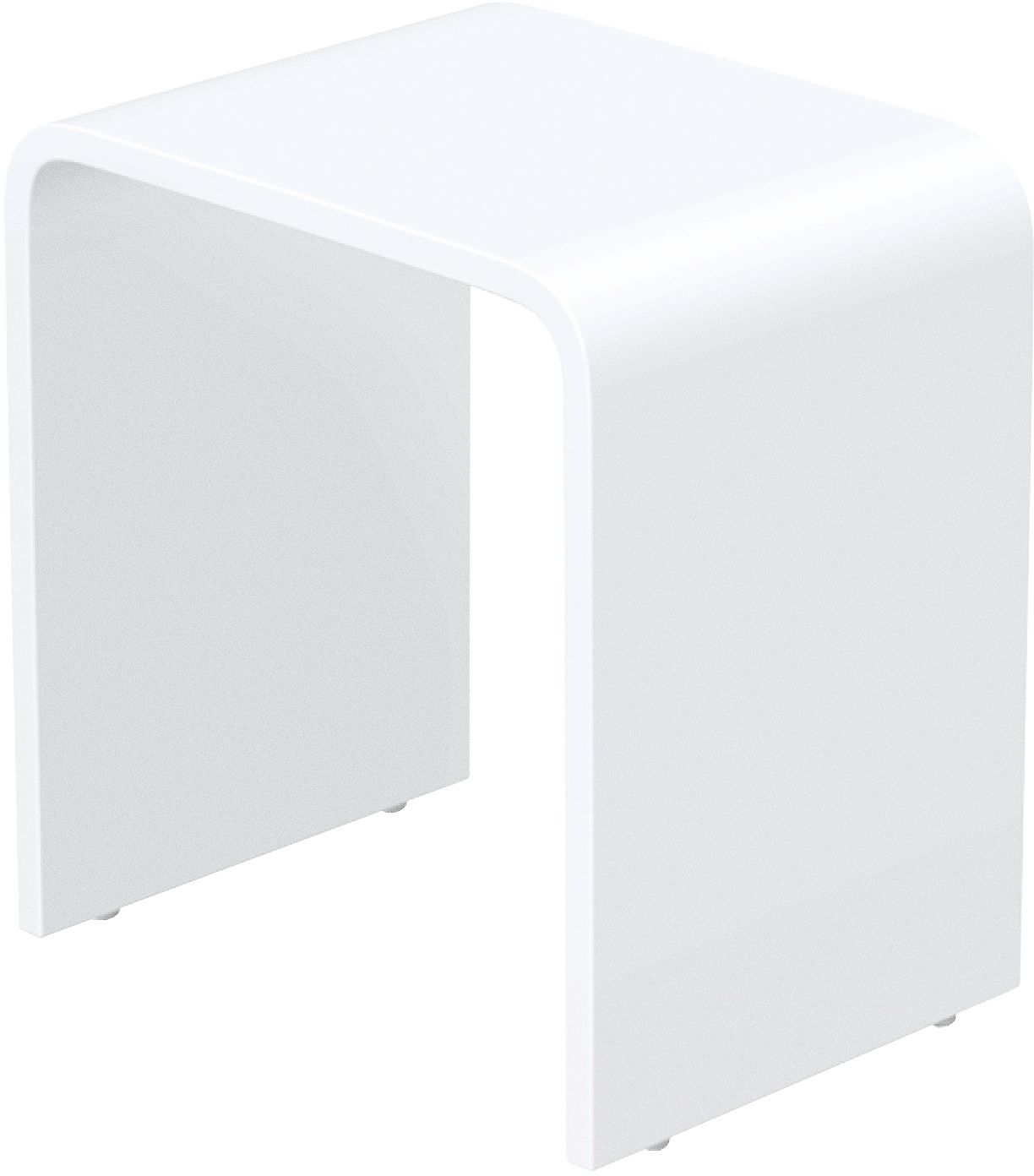 DCH.KRUK STOOL XONYX SOLID WIT 40X30X43H