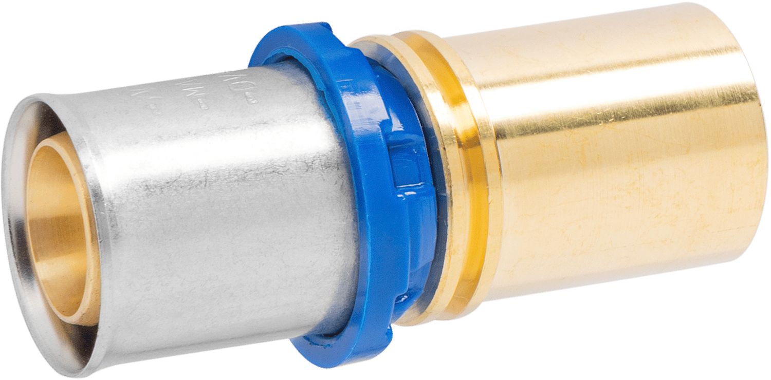 PERSOVERGANG KOPER M 20MM ALUPEX 22MM