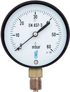 MANOMETER 1/4&quot; 0-100MBAR SOPER